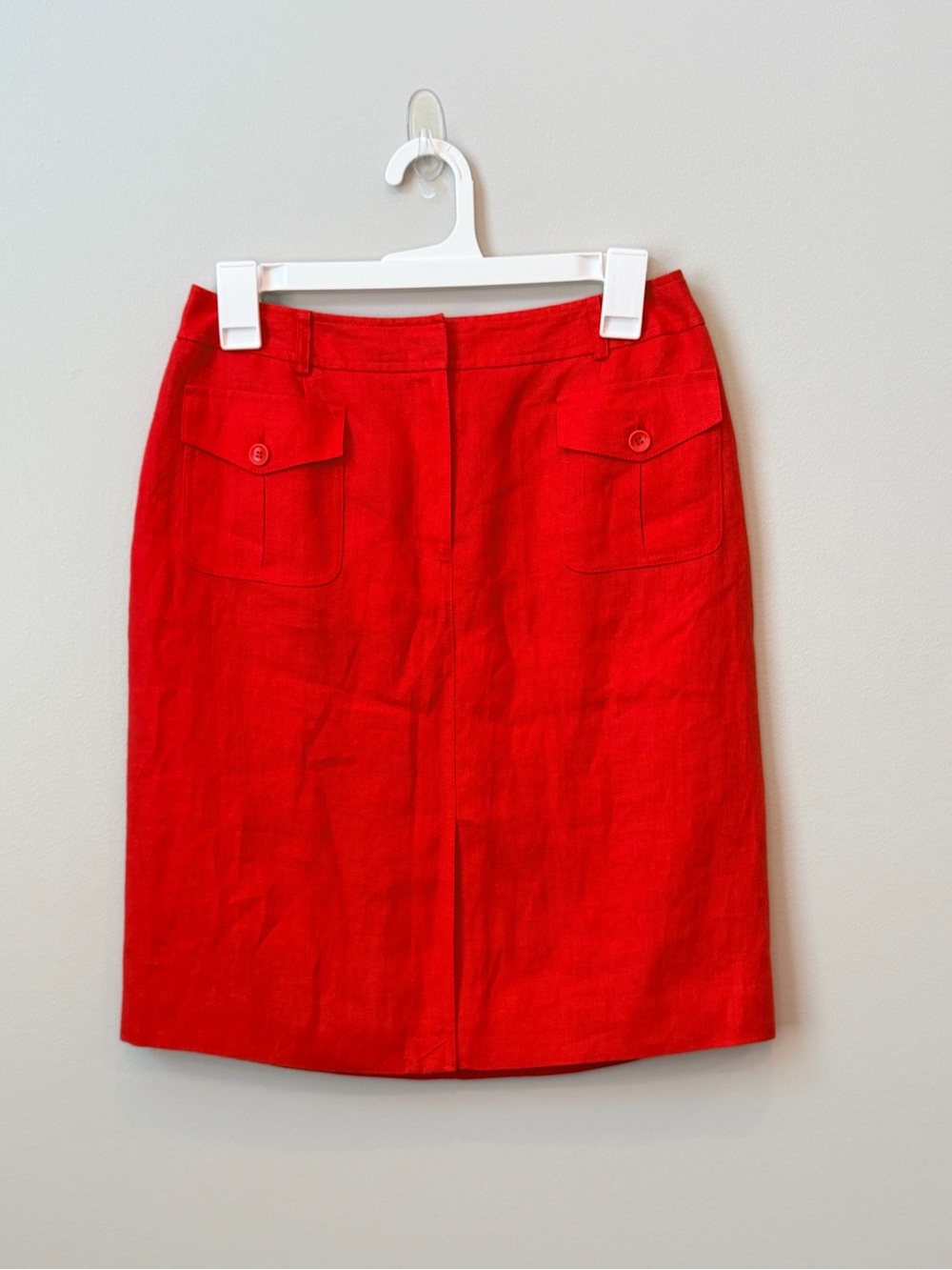 Talbots Petites Women’s Shell 100% Irish Linen Pocket Skirt Size 6 waist 28 inch